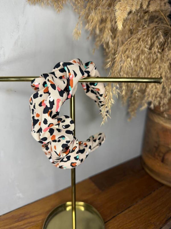 Haarreifen beige Leo