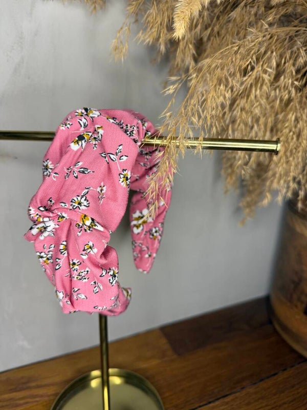 Haarreifen rosa Blümchen