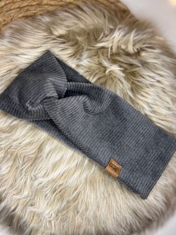 Knotenband cord grau