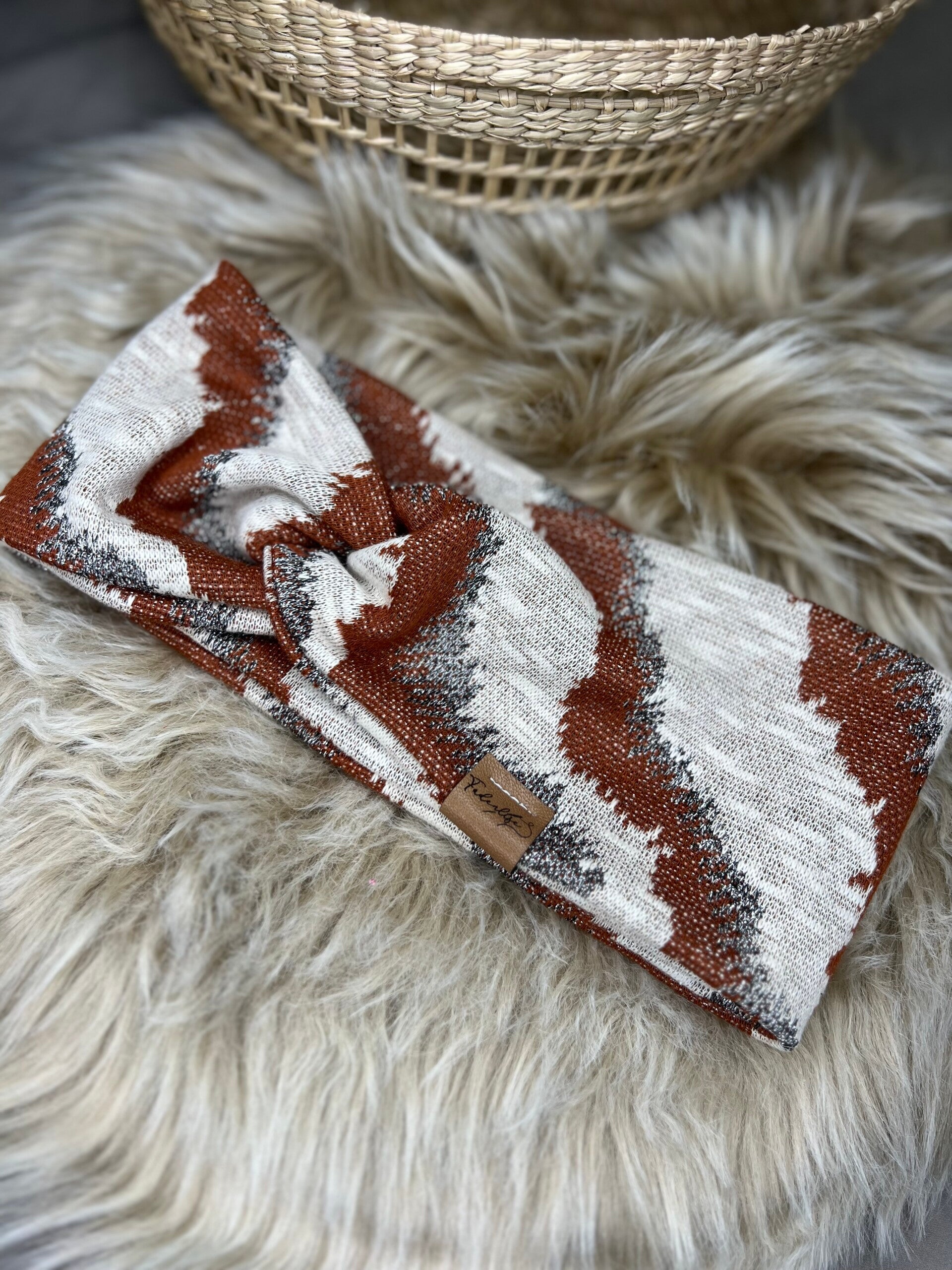 Haarband glitzerbraun