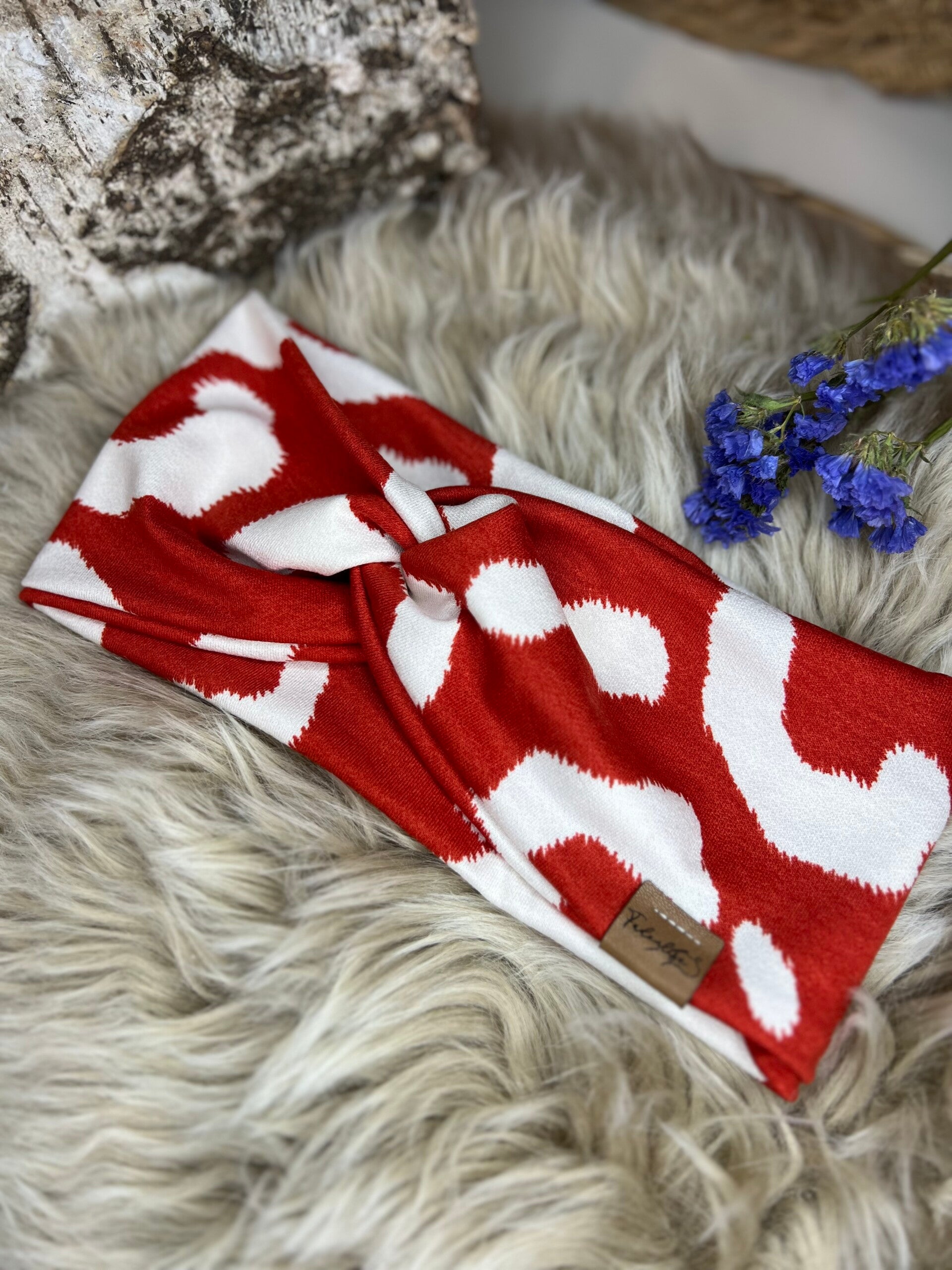 Knotenband orange weiß