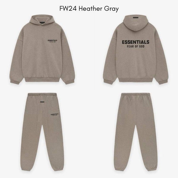 Fear Of God Essentials Tracksuit Fw24 Heather Grey