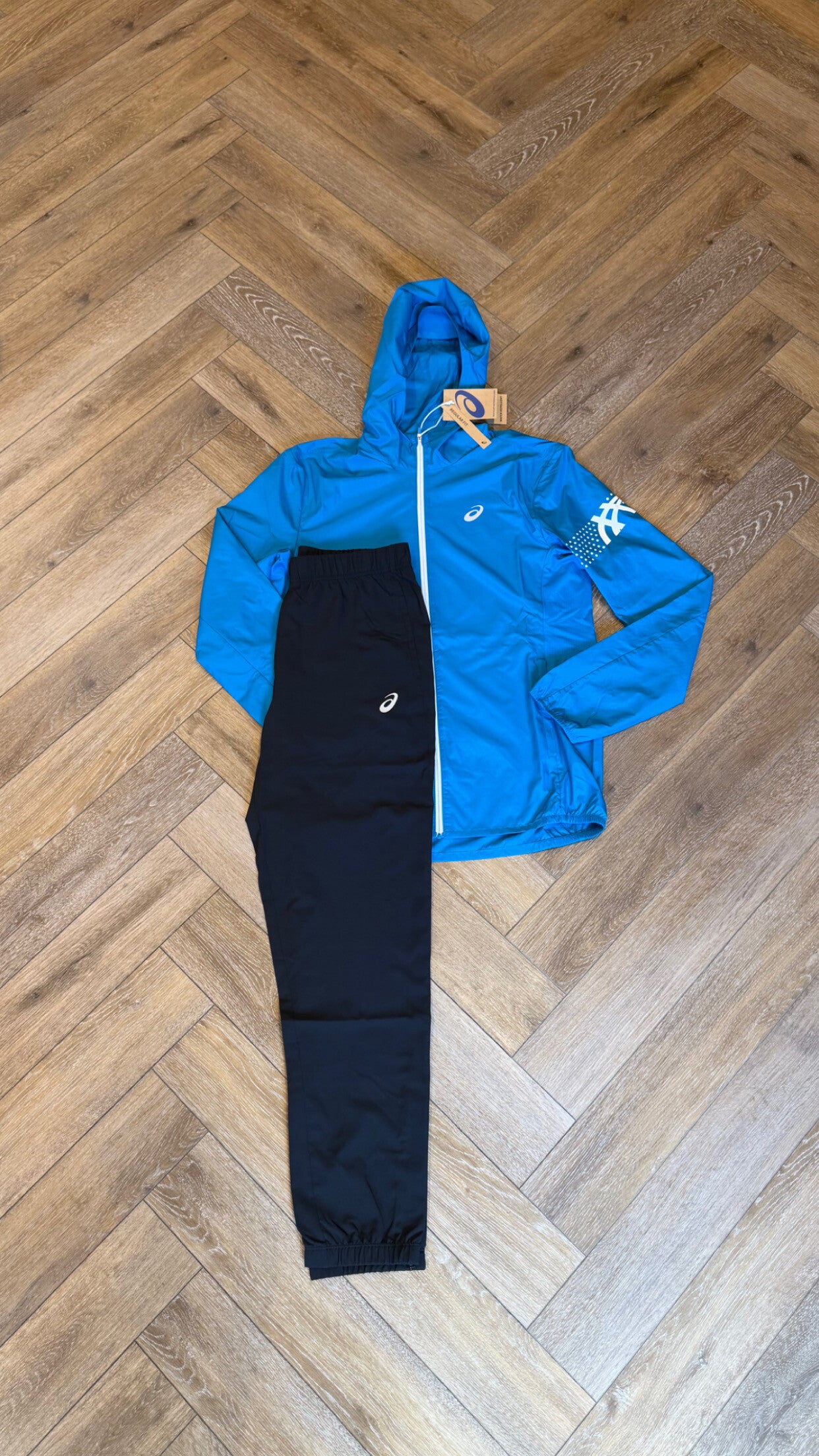 Asics Accelerate Icon Tracksuit Agean Blue Black