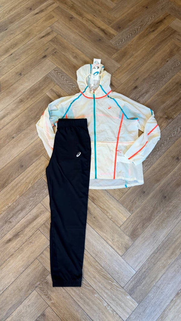 Asics Accelerate Tracksuit Limited Edition Birch White Black