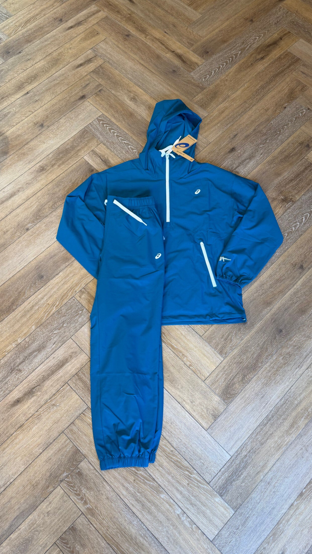 Asics Tracksuit Agean Blue
