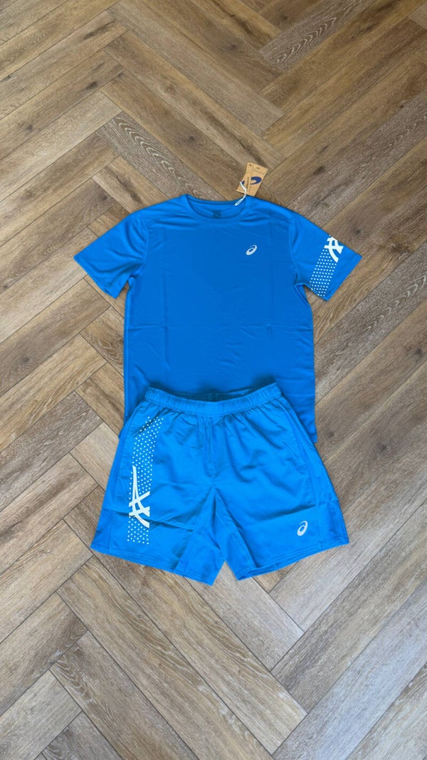 Asics Short Set Agean Blue
