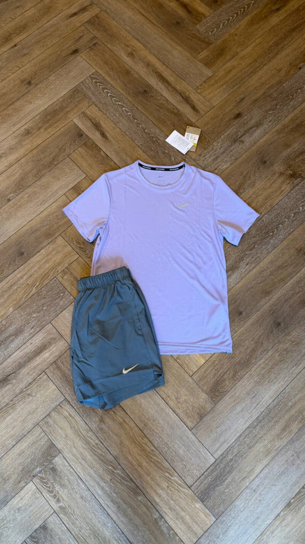Nike Short Set Violet Grey