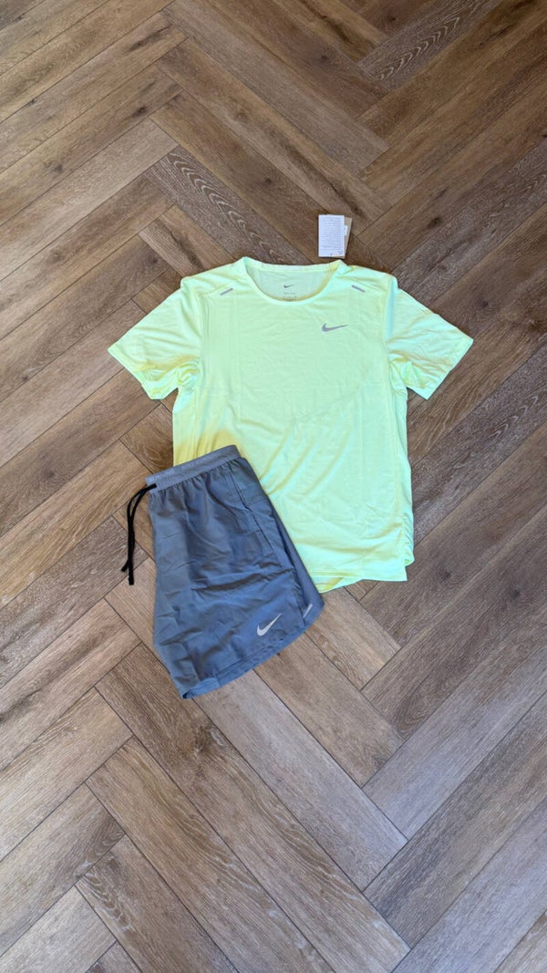 Nike Short Set Yellow Grey