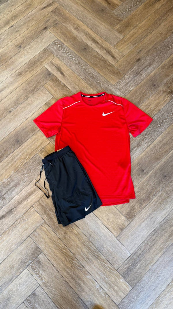 Nike Short Set Red Black