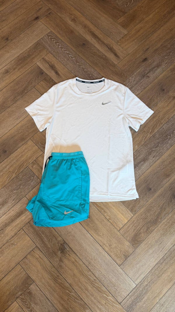 Nike Short Set White Dusty Cactus