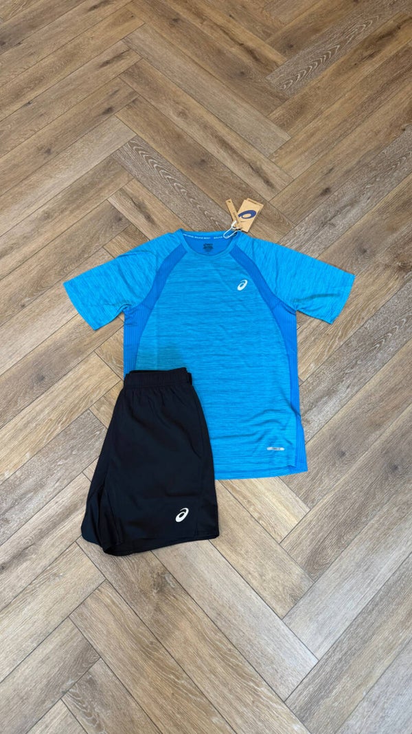 Asics Short Set Blue Black