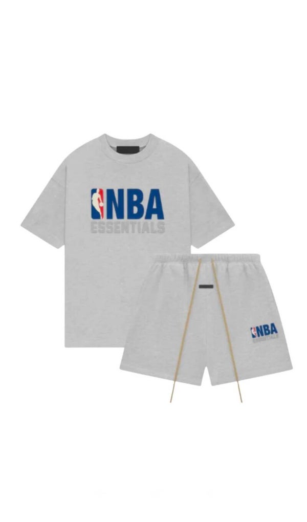 Fear Of God Essentials Short Set NBA Grey