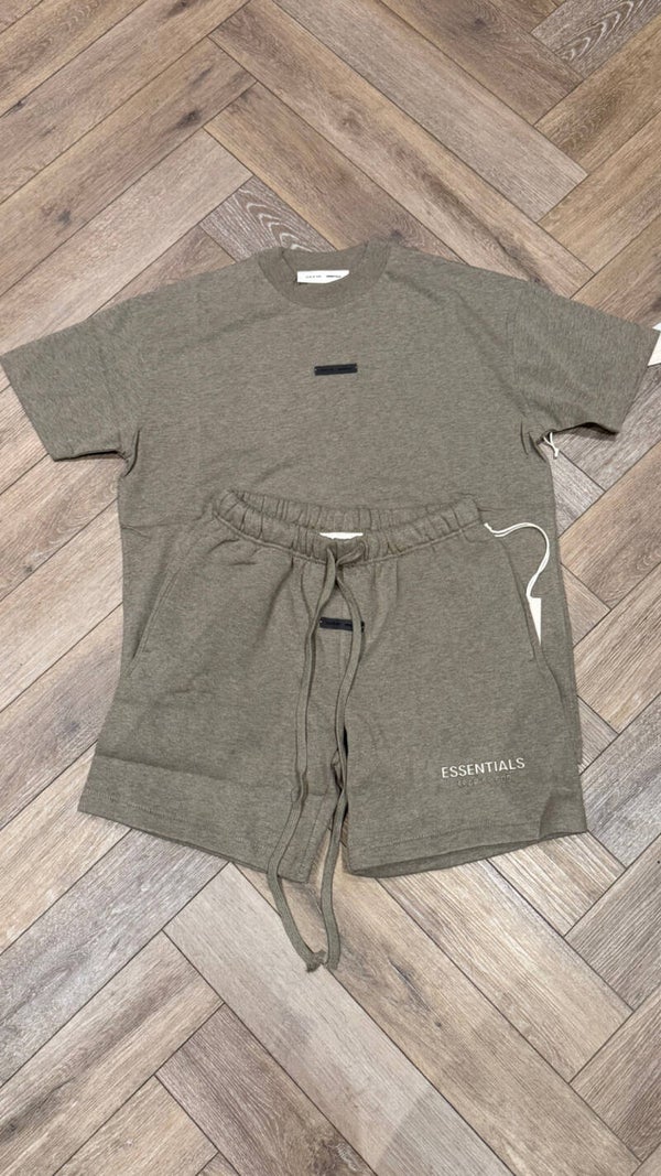 Essentials Fear Of God Short Set Ss25 HomeStead Heather