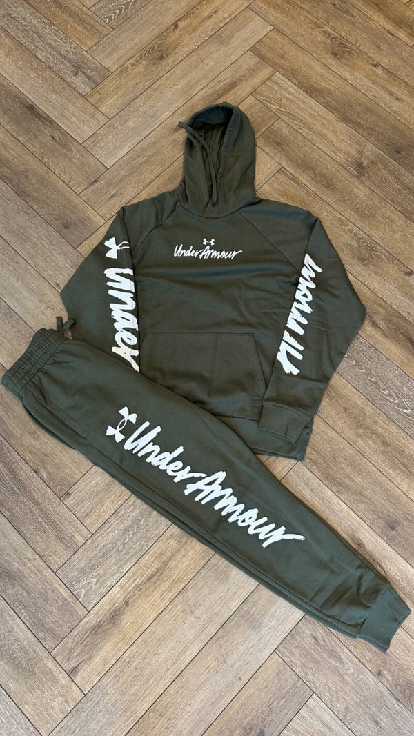 Under Armour Hoodie Tracksuit Khaki Green