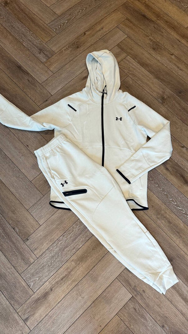 Under Armour Tech Fleece Tracksuit Summit White
