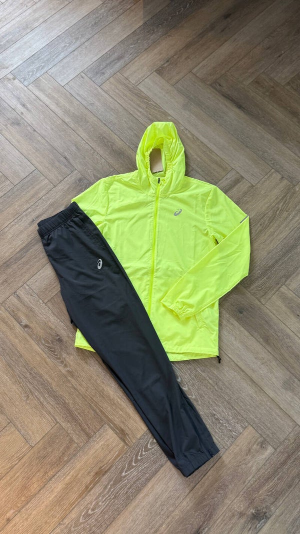Asics Tracksuit Accelerate Yellow Graphite Grey