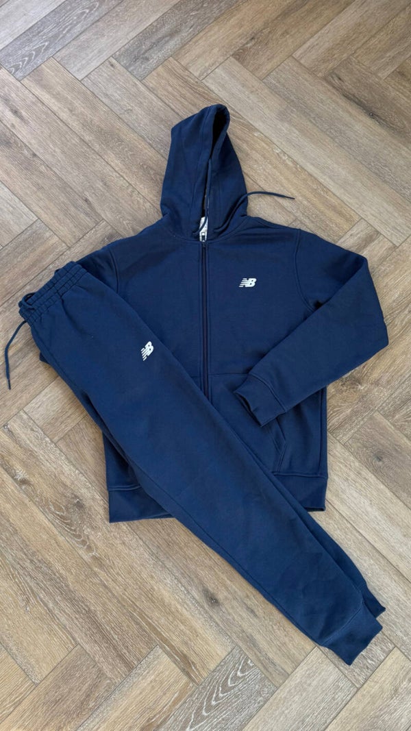 New Balance Fleece Tracksuit Dark Blue