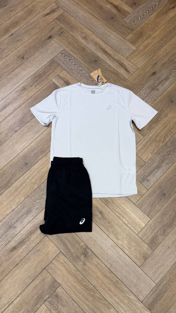 Asics Short Set Cloud Grey Black