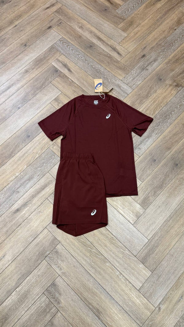 Asics Short Set Dark Planet Red