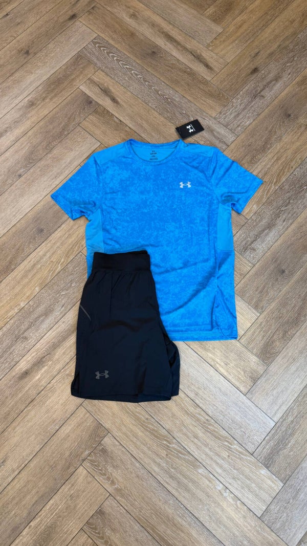 Under Armour Short Set Camo Blue Black