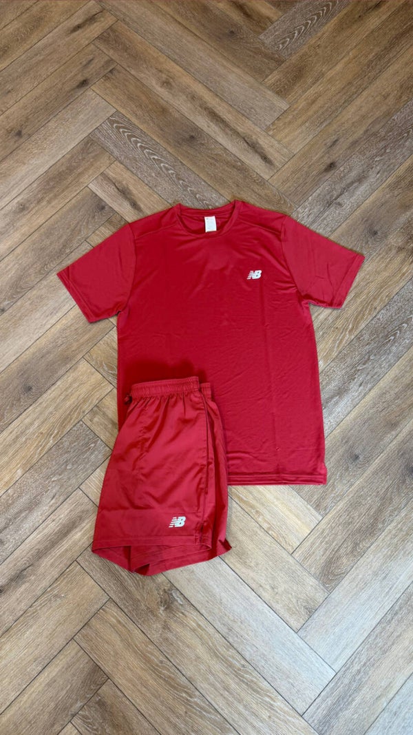 New Balance Short Set Red