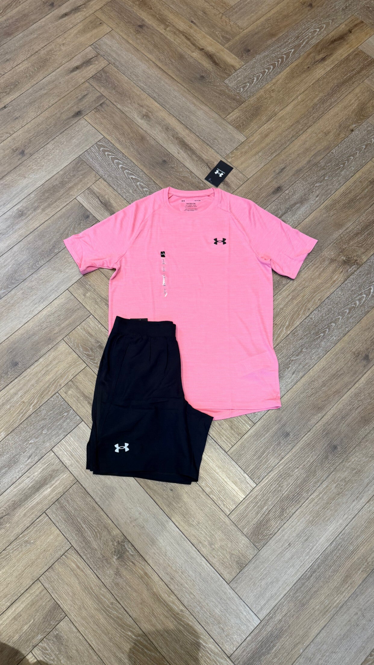 Under Armour Short Set Prime Pink Black