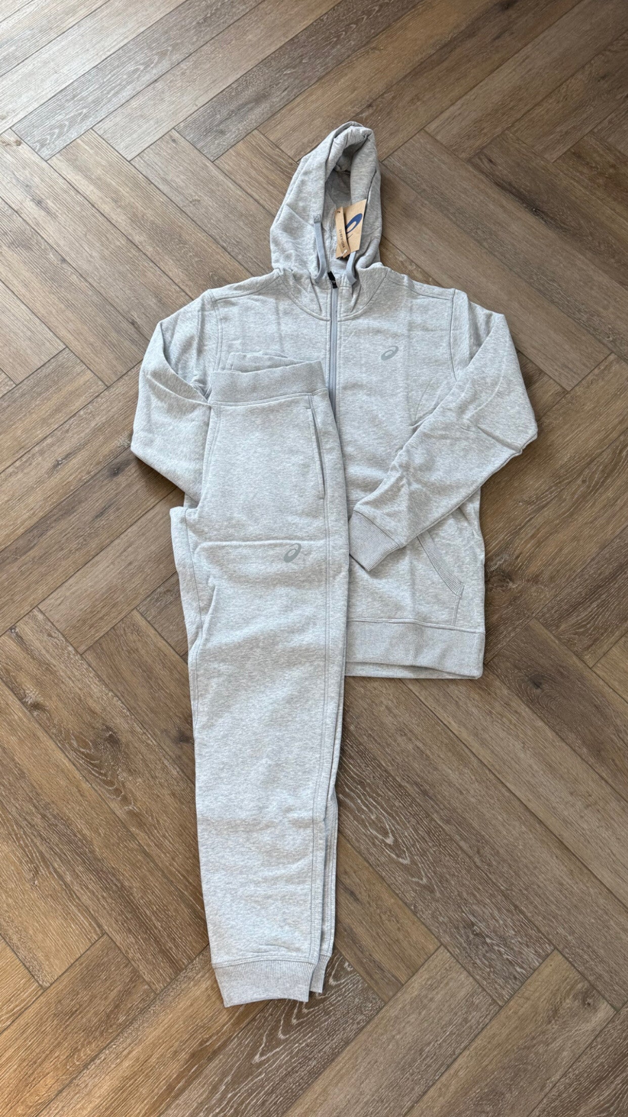 Asics Sport Knit Tracksuit Grey