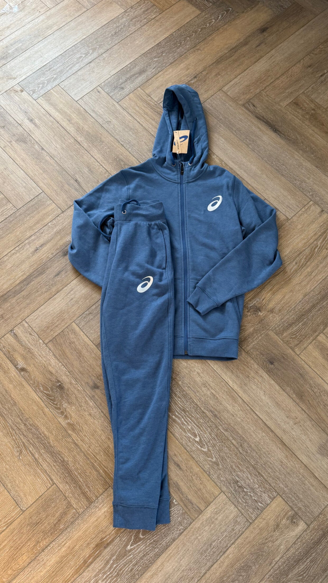 Asics Sport Knit Tracksuit Blue
