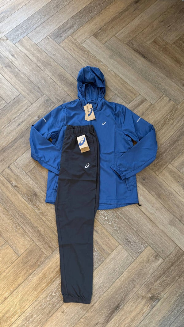 Asics Accelerate Tracksuit Blue Graphite Grey