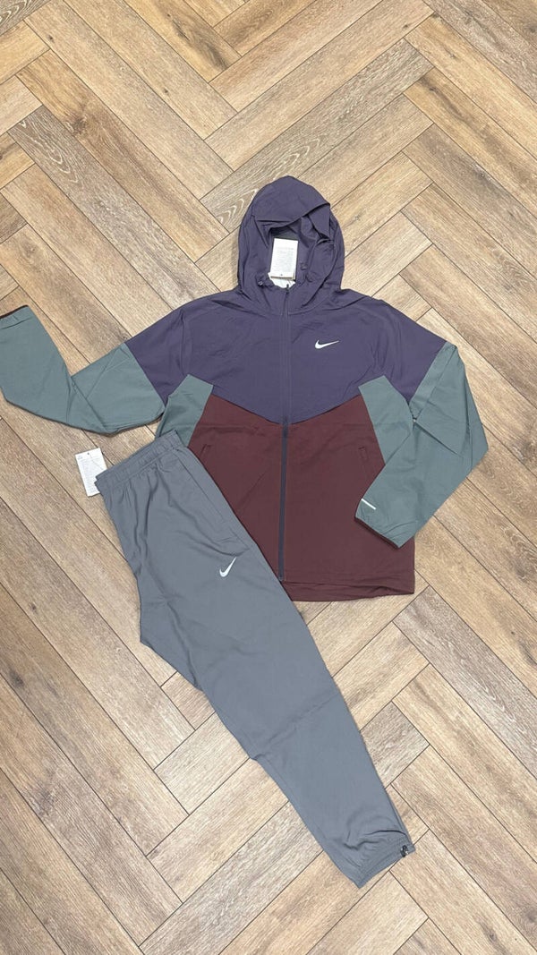 Nike Windrunner Tracksuit Purple Grey