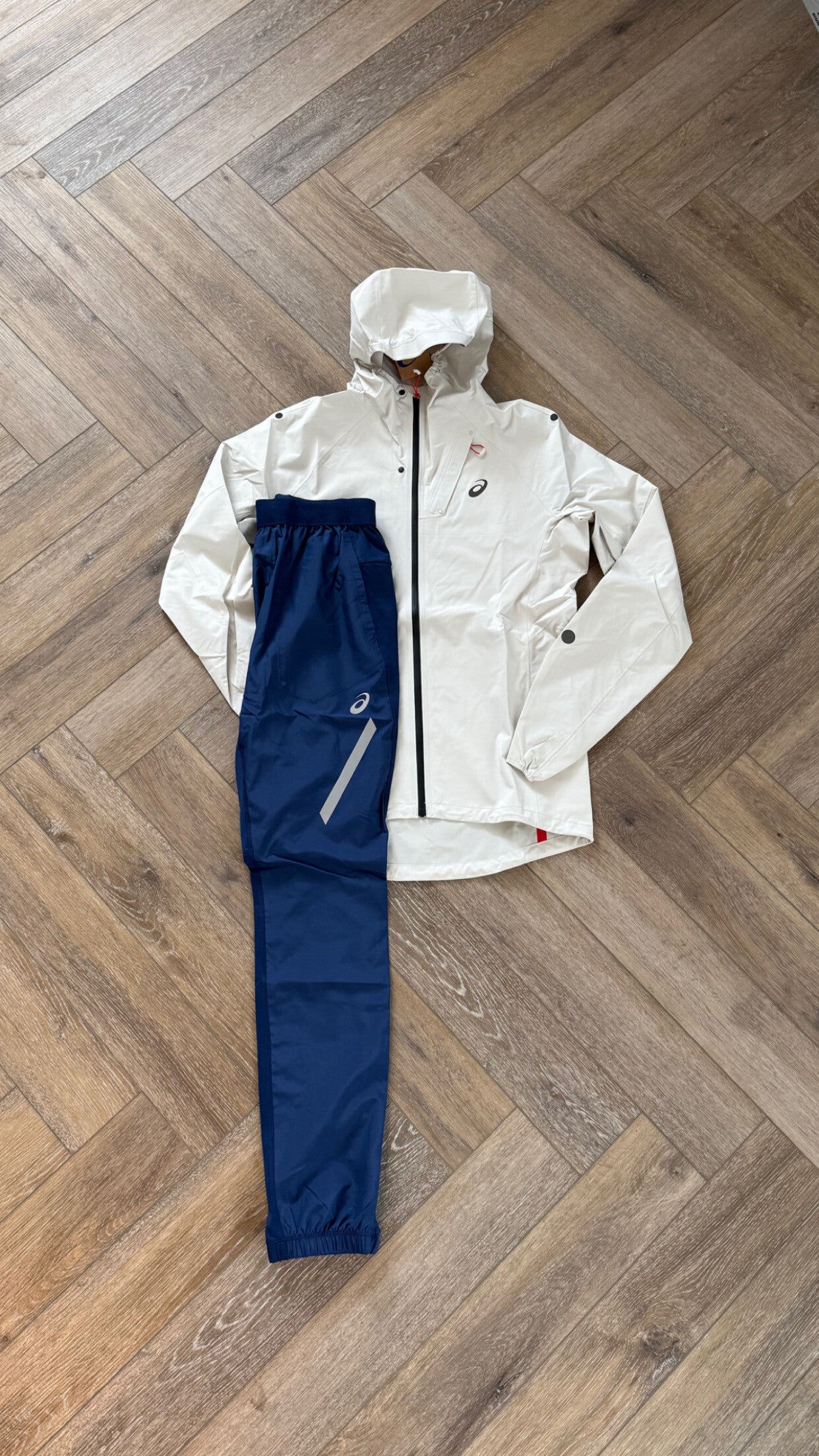 Asics Waterproof Tracksuit Birch Blue