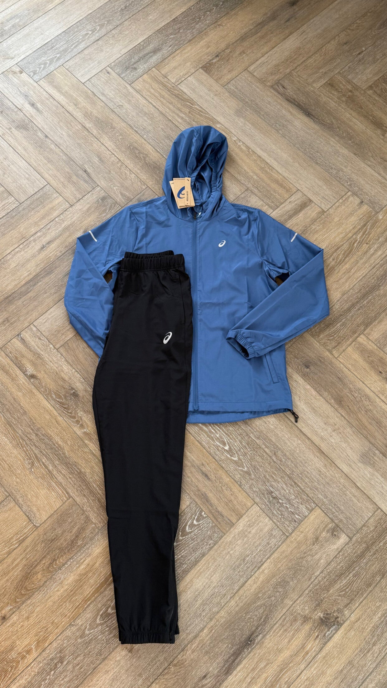 Asics Accelerate Tracksuit Blue Black