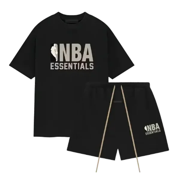 Fear of God Essentials Short Set NBA Black Grey