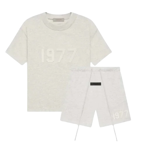 Fear of God Essentials Short Set 1977 Light Oatmeal