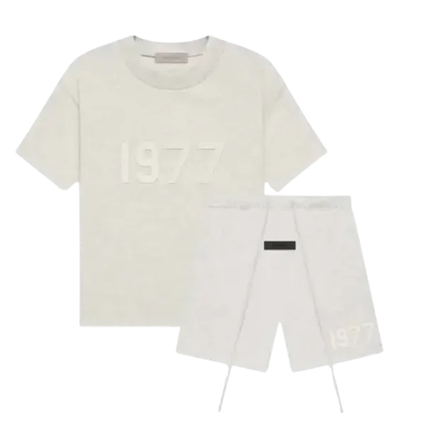 Fear of God Essentials Short Set 1977 Light Oatmeal