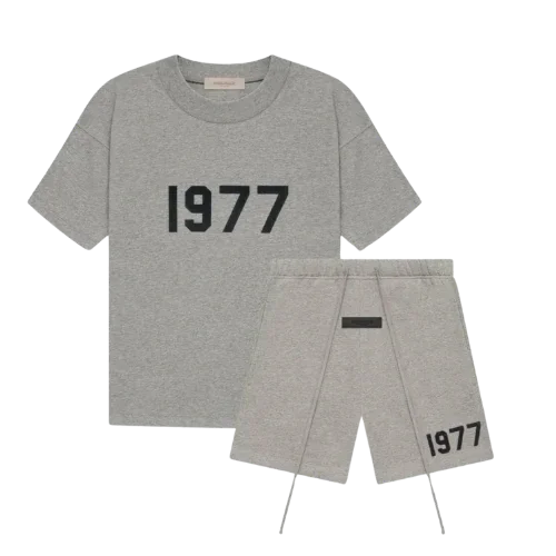 Fear of God Essentials Short Set 1977 Dark Oatmeal