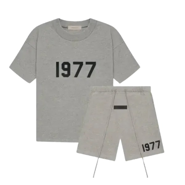 Fear of God Essentials Short Set 1977 Dark Oatmeal