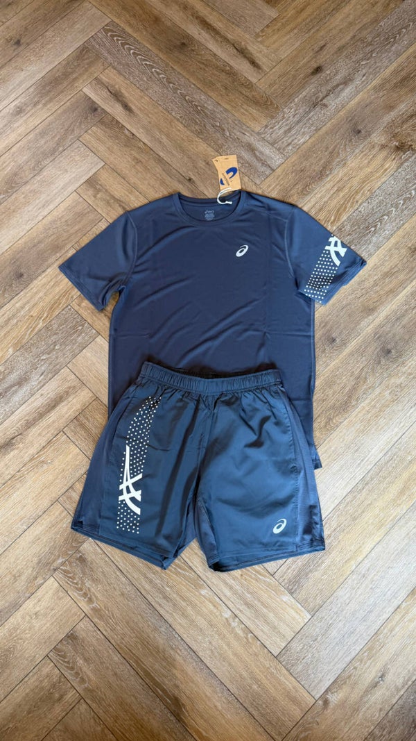 Asics Short Set Icon Grey