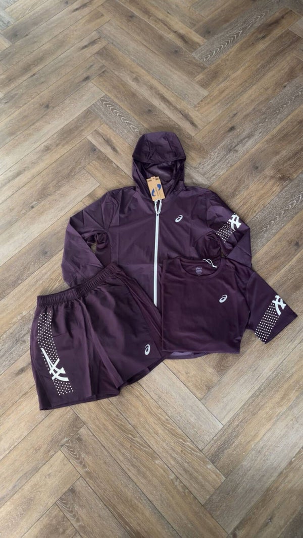 Asics Trio Set Dark Aubergine
