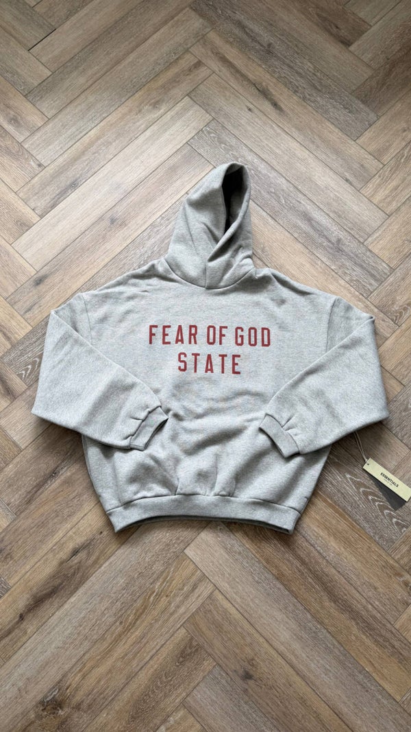 Essentials Fear Of God Dark Heather Hoodie