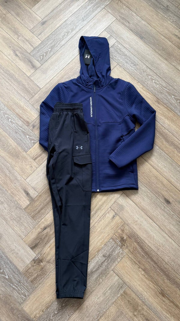 Under Armour Tracksuit Purple Black(With Hood)