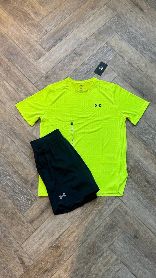Under Armour Short Set Yellow Black