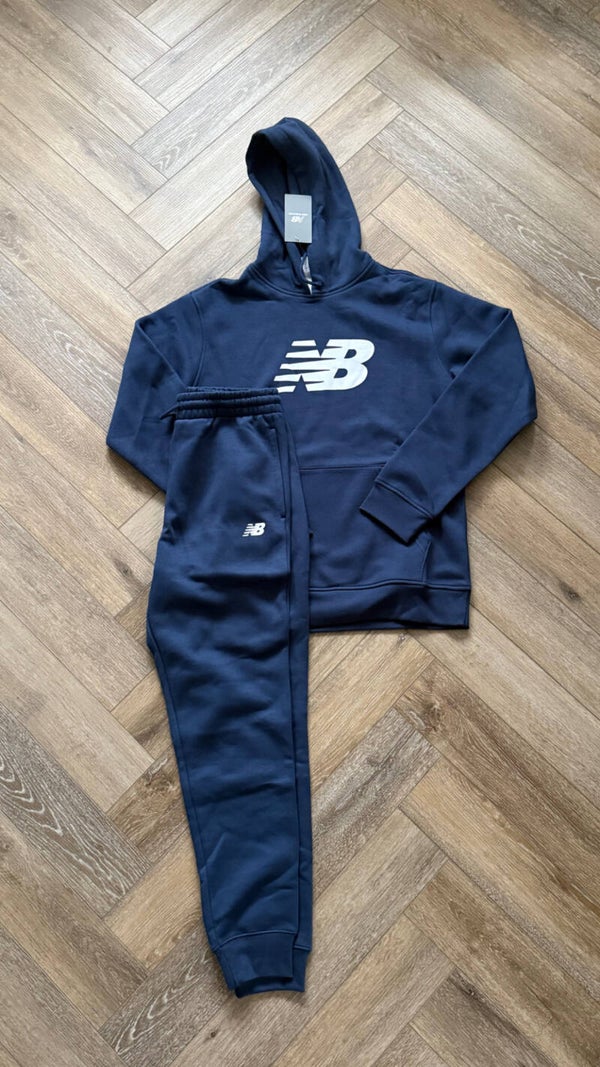 New Balance Fleece Tracksuit Dark Blue