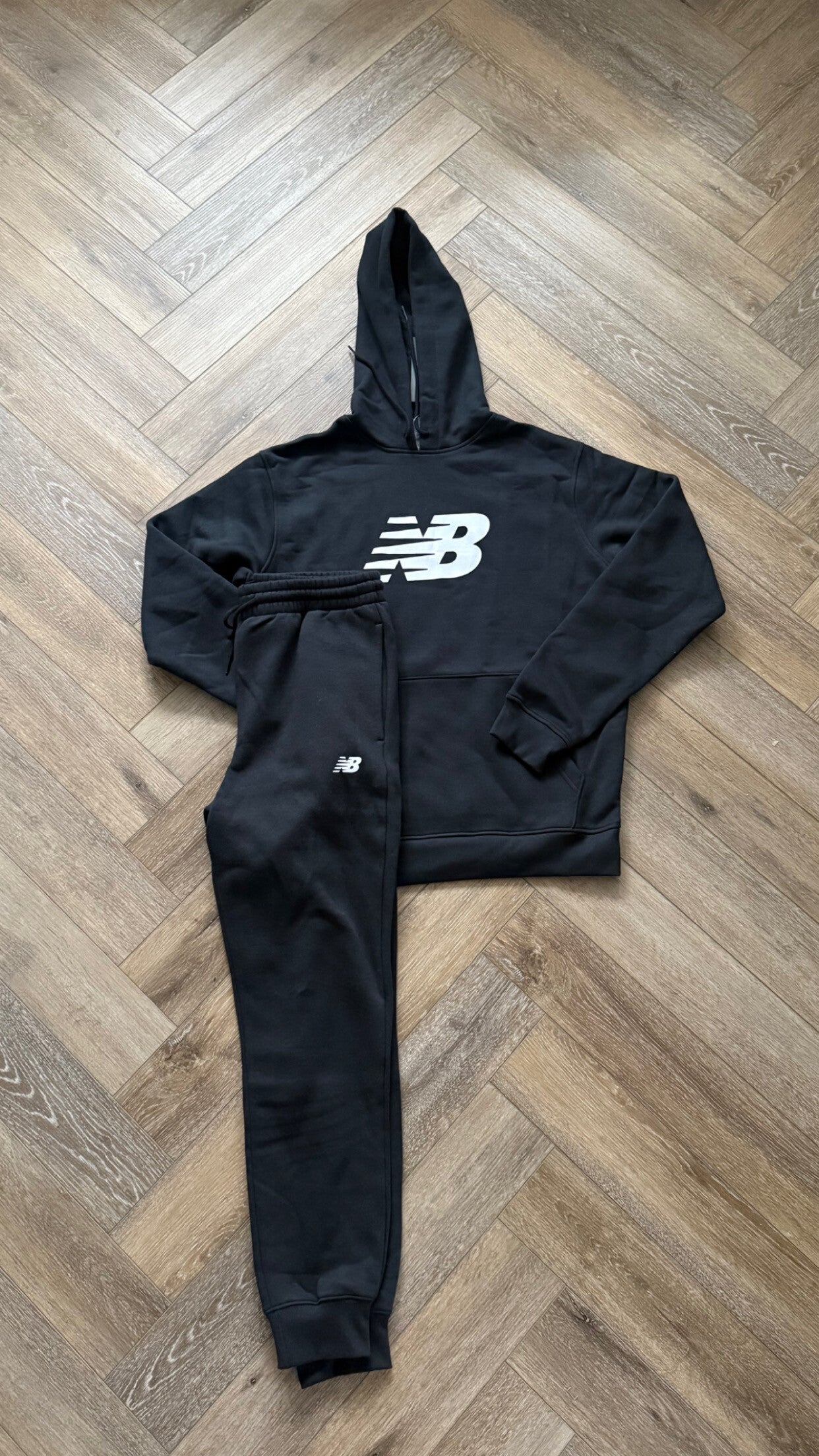 New Balance Fleece Tracksuit Black(Hoodie)