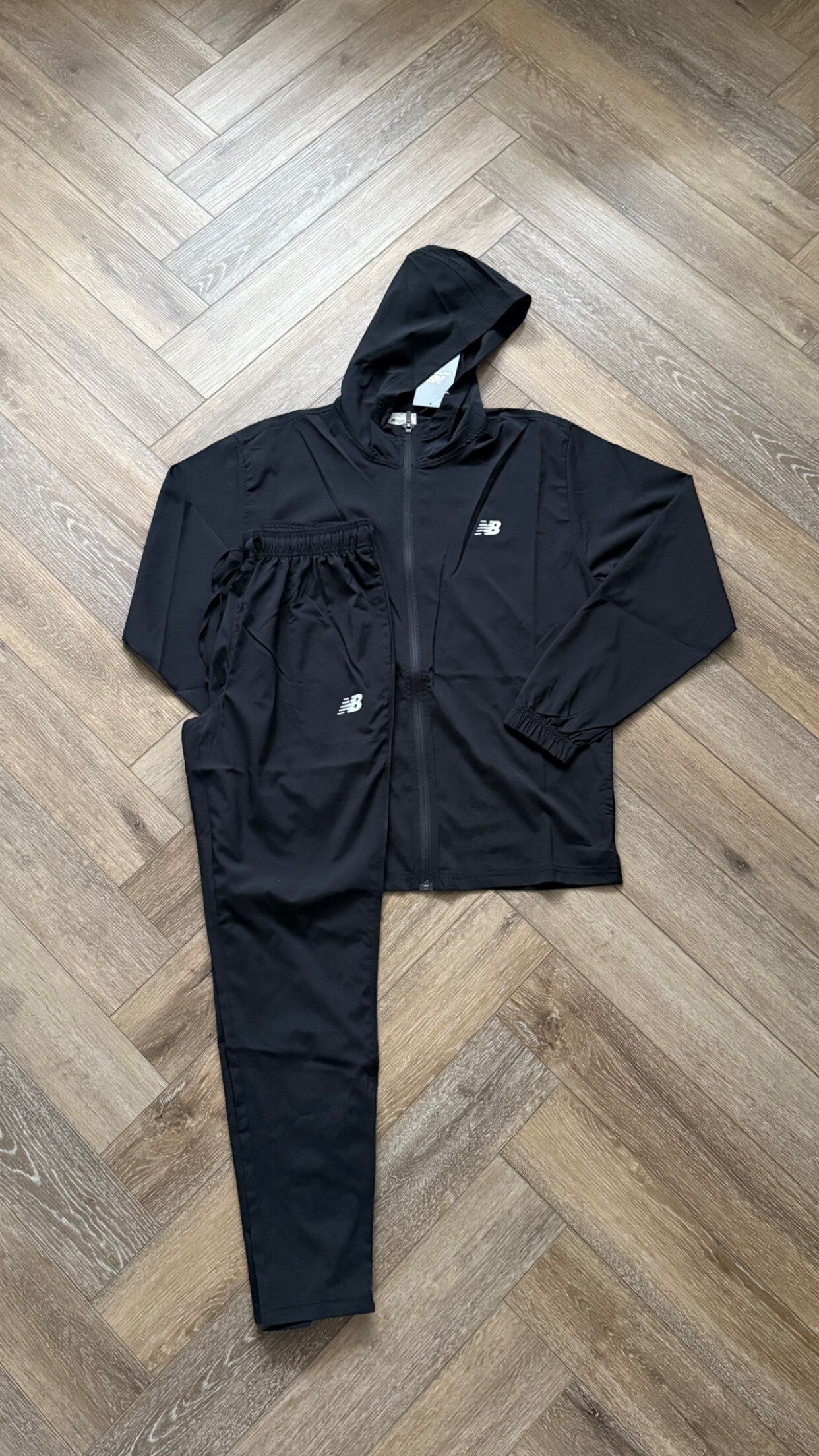 New Balance Woven Tracksuit Black
