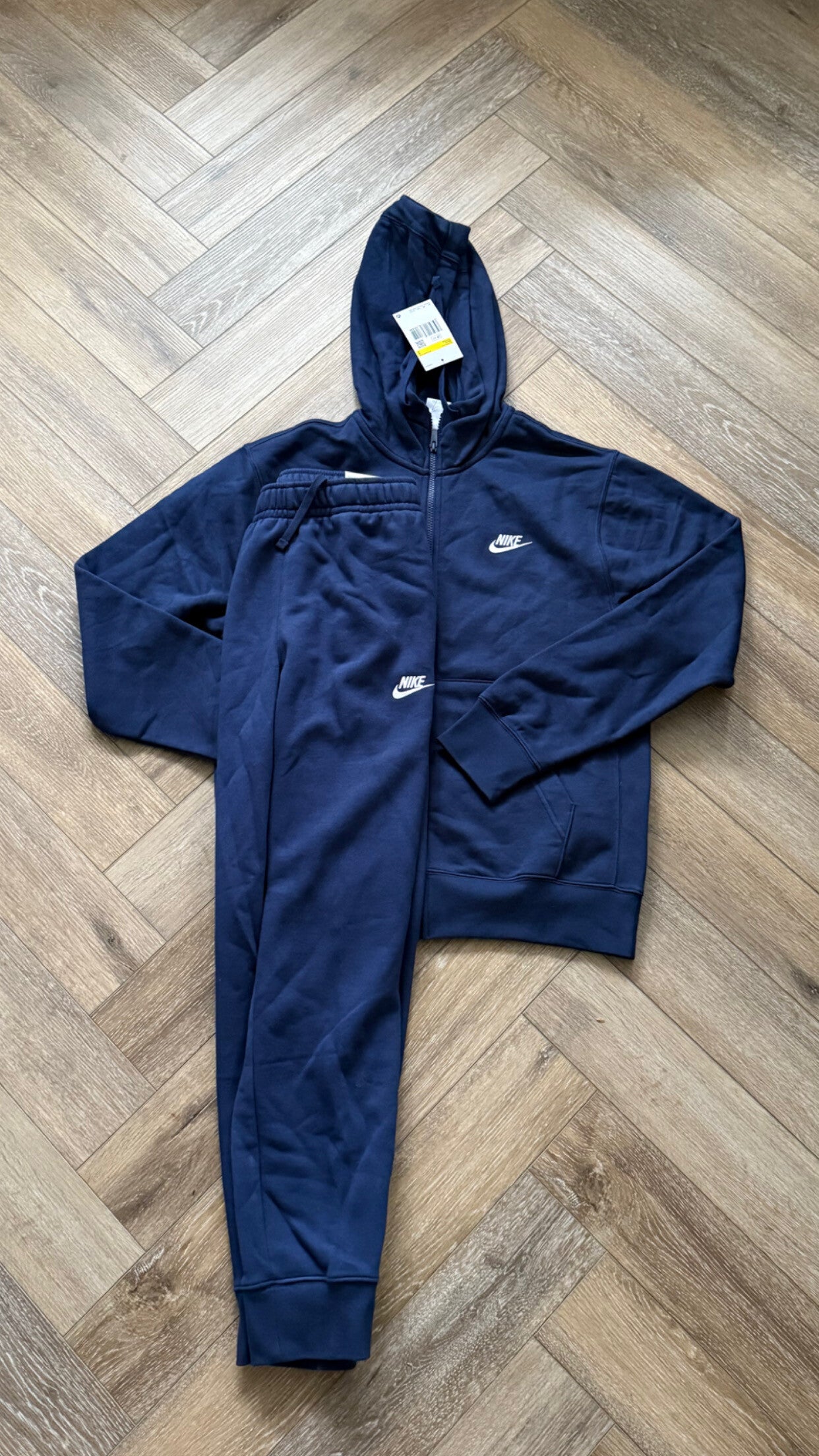 Nike Fleece Tracksuit Dark Blue