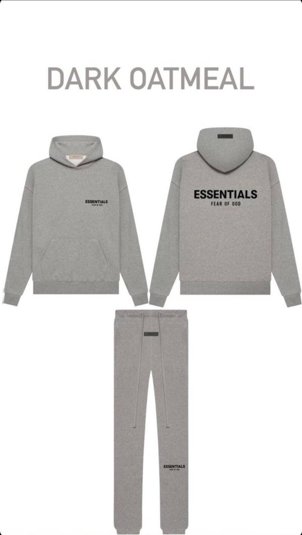 Fear Of God Essentials Tracksuit Dark Oatmeal