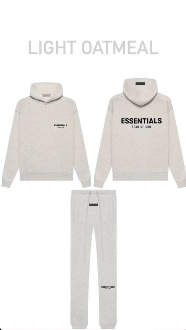 Fear Of God Essentials Tracksuit Light Oatmeal