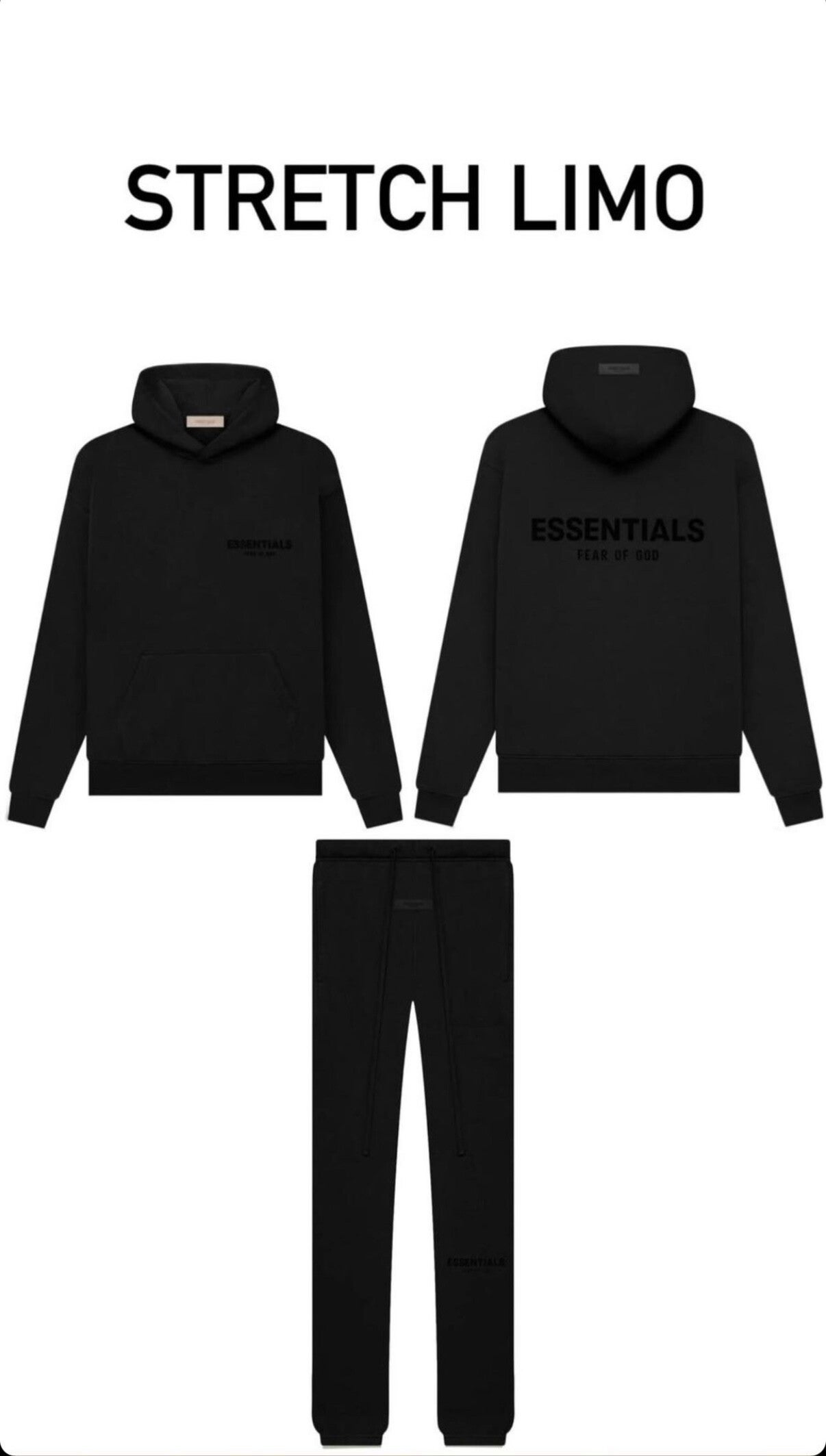 Fear Of God Essentials Tracksuit Stretch Limo