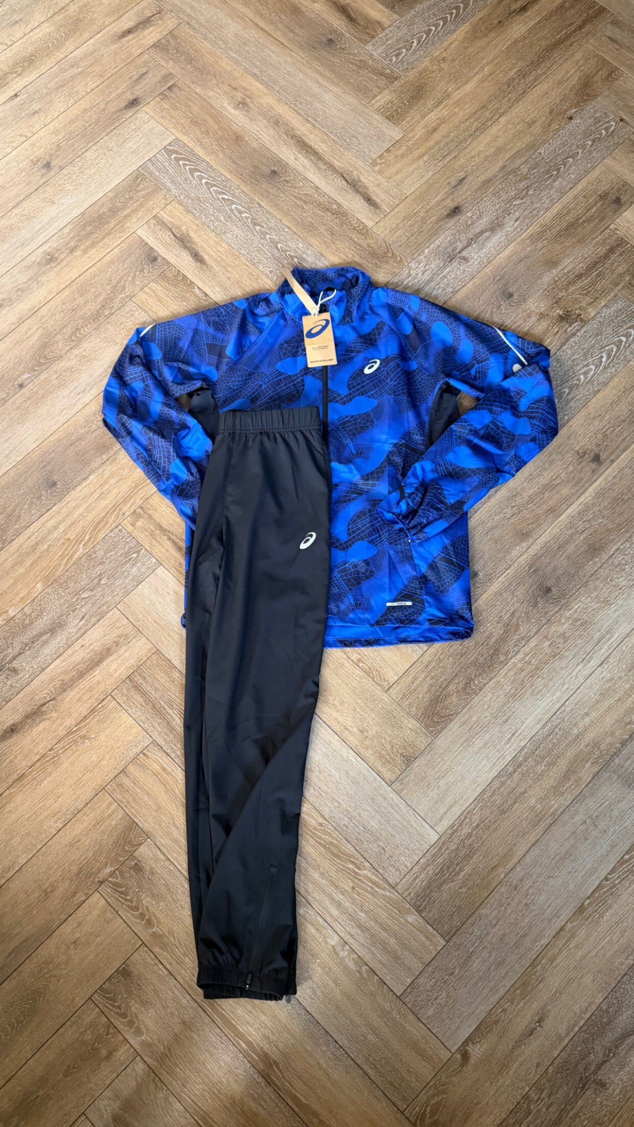 Asics Accelerate Tracksuit Blue Black